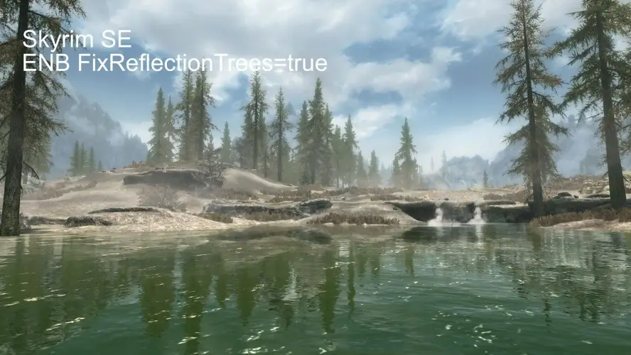 Fixed water reflections in Skyrim Special Edition